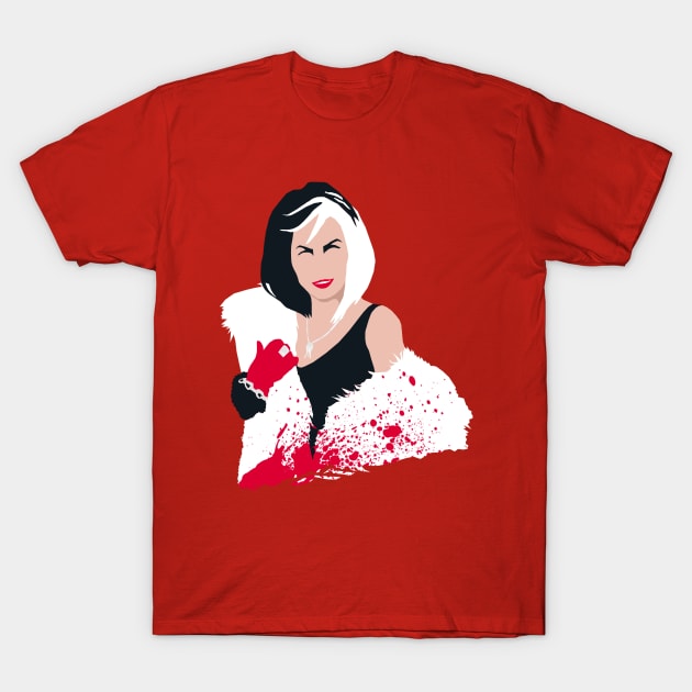 Cruella De Vil T-Shirt by Stefano24